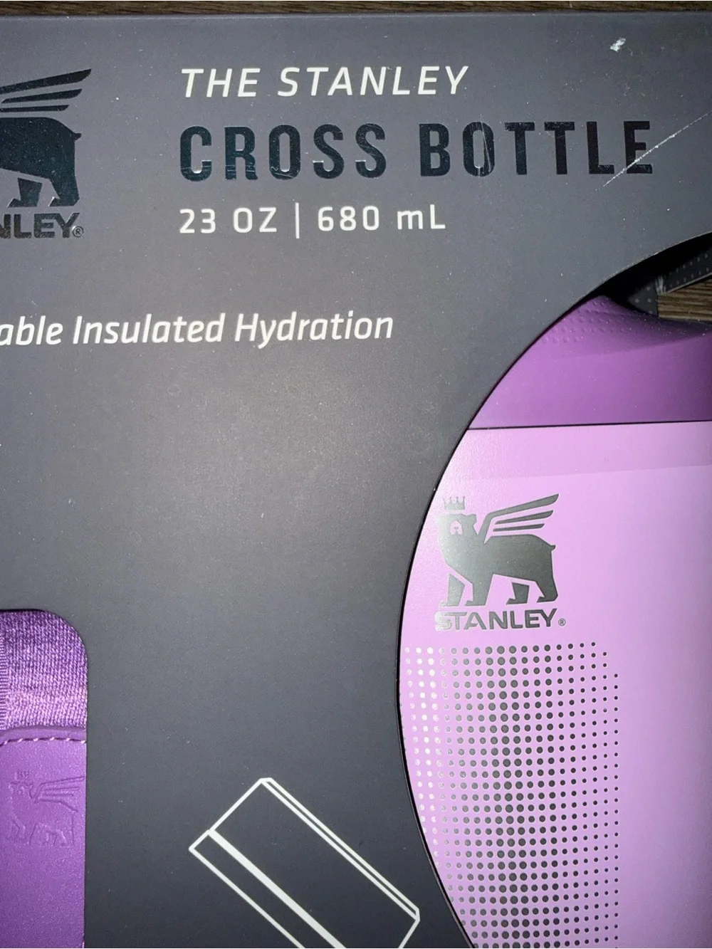 Stanley Purple Cross Bottle Insulated Water Bottle